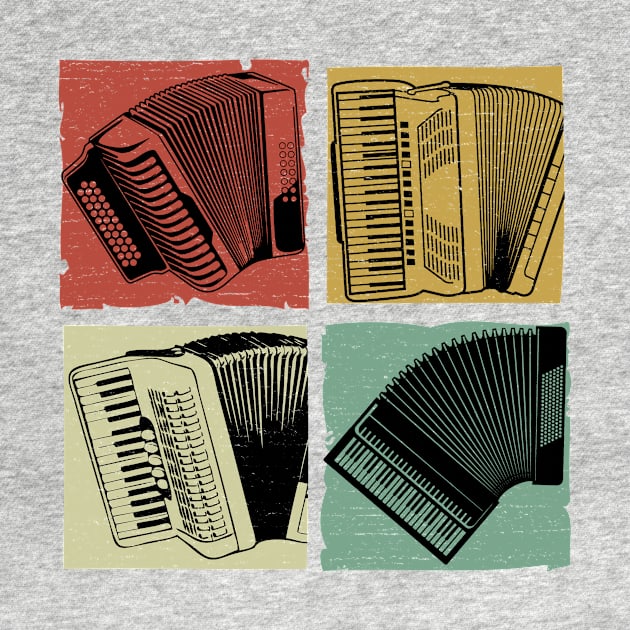 Vintage accordion design by vpdesigns